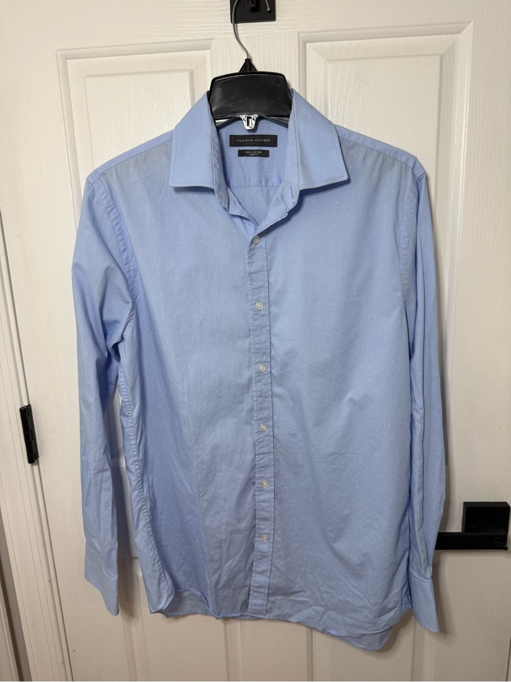 Tommy Hilfiger Light Blue Long-Sleeve Dress Shirt